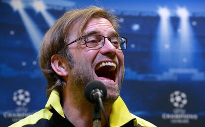 Juergen Klopp durante la rueda de prensa.