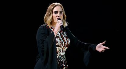 Adele, durante un concierto en Estados Unidos.