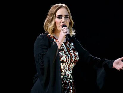 Adele, durante un concierto en Estados Unidos.