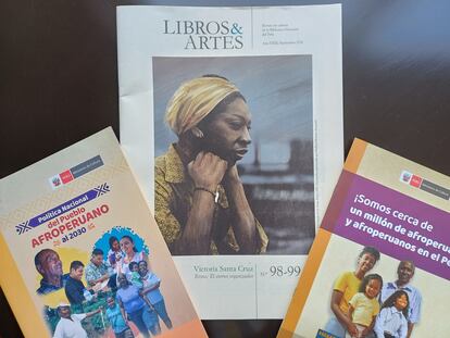 Materiales producidos por el Ministerio de Cultura para promover la identidad afroperuana.