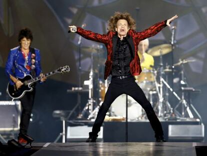 The Rolling Stones performing in Madrid on Wednesday.