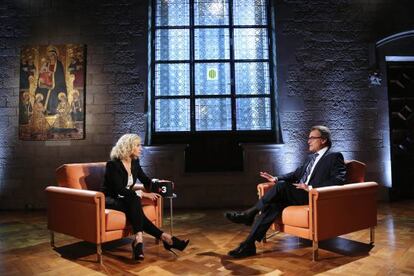 Artur Mas, entrevistat per Mònica Terribas.