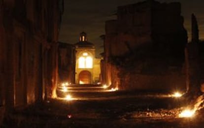 The abandoned village of Belchite in Zaragoza.