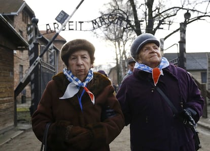 Sobreviventes regressam a Auschwitz para comemorar o 71º aniversário de sua libertação.