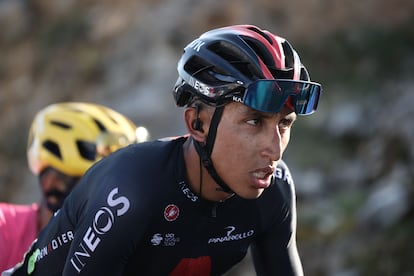 Egan Bernal, en la etapa del Colombier.