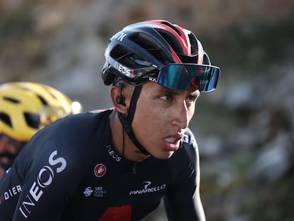 Egan Bernal, en la etapa del Colombier.