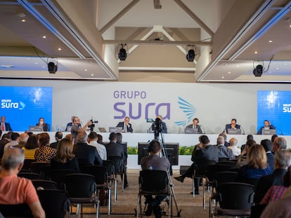 Reunión de accionistas de Grupo Sura en Medellín, Colombia, el pasado 13 de junio de 2022.