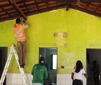 Voluntarios del proyecto de Brasil.