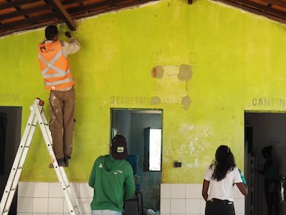 Voluntarios del proyecto de Brasil.