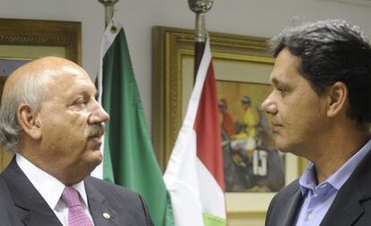 Luiz Henrique e Ricardo Ferraço, no Senado.