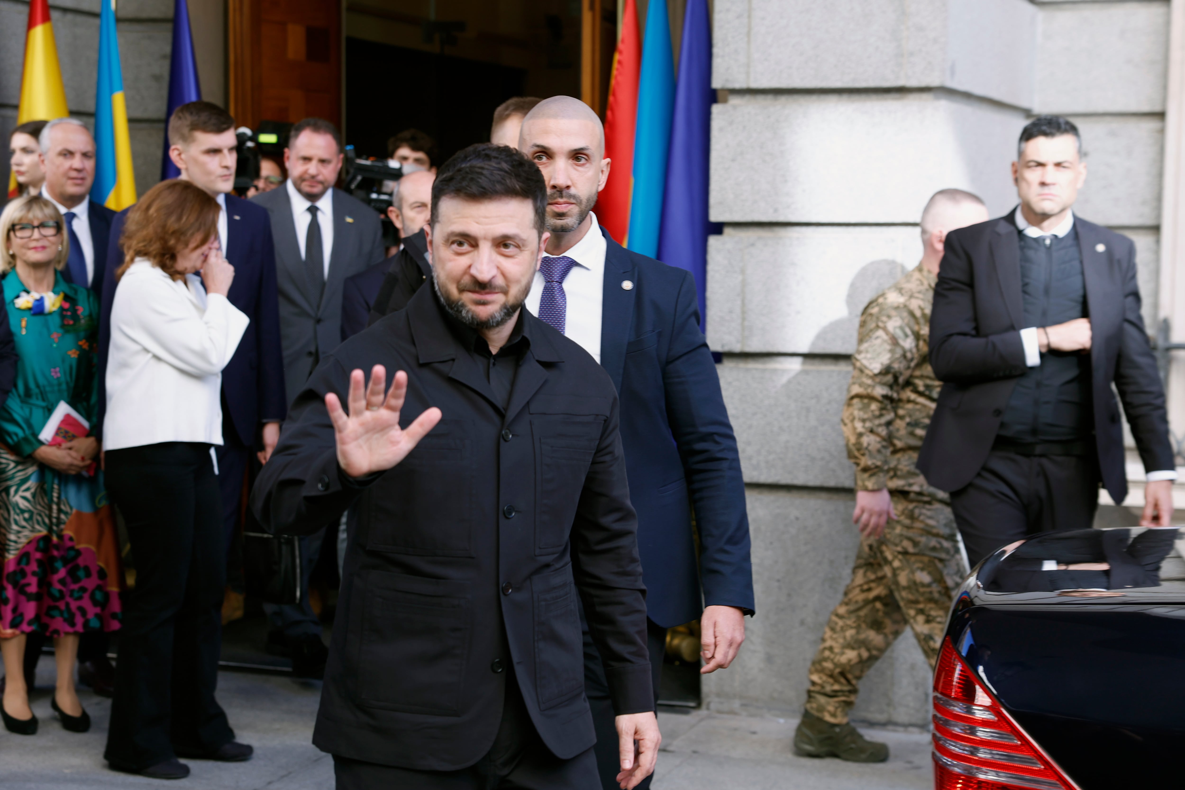 La visita del presidente Zelenski a España, en imágenes