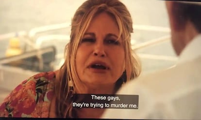 Jennifer Coolidge, en un instante del último episodio de la segunda temporada de 'The White Lotus'.