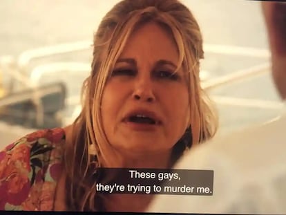 Jennifer Coolidge, en un instante del último episodio de la segunda temporada de 'The White Lotus'.