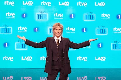 Julia Otero en la presentación de Días de tele, emitido en La 1