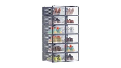 Shoe organizer on white background