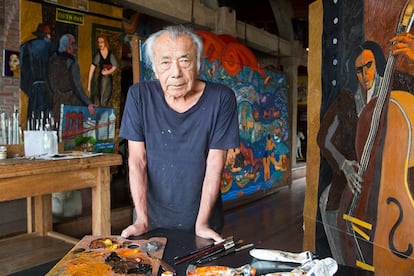 El artista plástico Víctor Delfín.