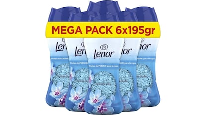 Vista del lote de perlas para perfumar la ropa con descuento en Amazon.