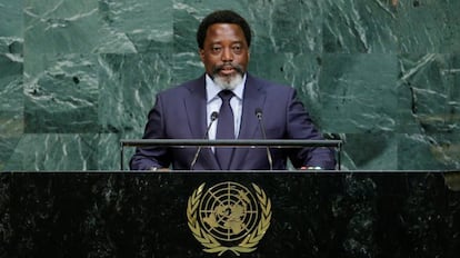 Joseph Kabila, presidente de la Rep&uacute;blica Democr&aacute;tica del Congo, en la sede de la ONU, el pasado septiembre. 