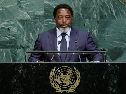 Joseph Kabila, presidente de la Rep&uacute;blica Democr&aacute;tica del Congo, en la sede de la ONU, el pasado septiembre. 