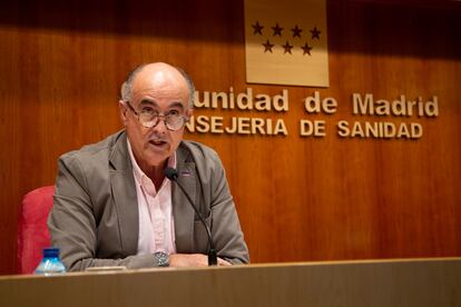 El viceconsejero de Salud Pública de Madrid Antonio Zapatero, este viernes 12 de febrero.