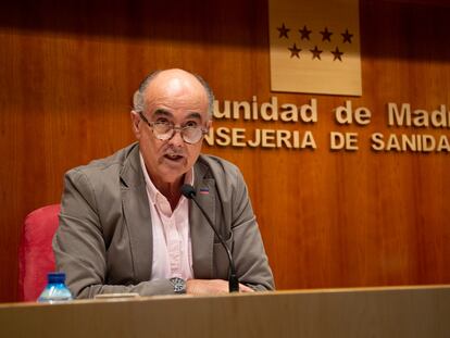 El viceconsejero de Salud Pública de Madrid Antonio Zapatero, este viernes 12 de febrero.
