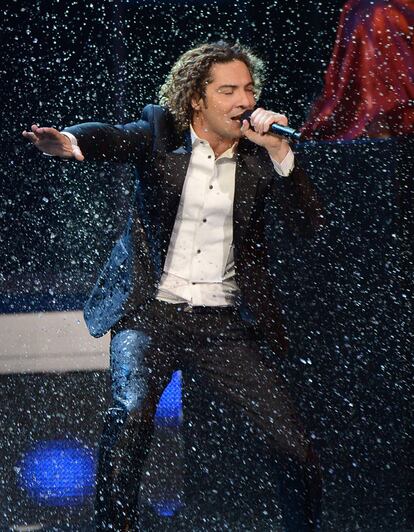 David Bisbal, en el momento álgido de su actuación.