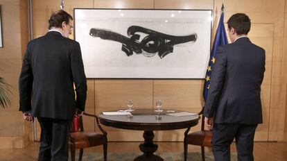 Reunion de Mariano Rajoy y Albert Rivera.
