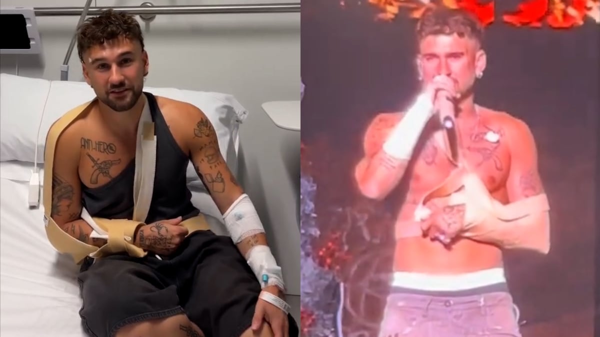 El mensaje de Dani Fernández desde el hospital tras sufrir una caída en su concierto de Valencia: “Me han dado malas noticias” | Vídeos | EL PAÍS