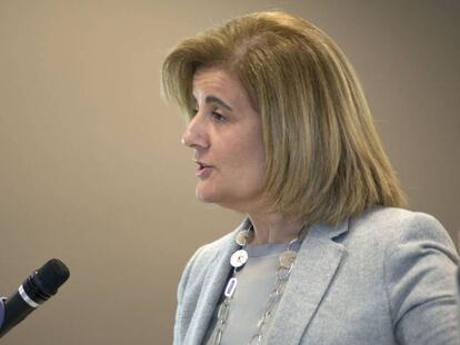 La ministra de Empleo y Seguridad Social, Fátima Báñez