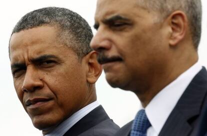 Barack Obama e Eric Holder.