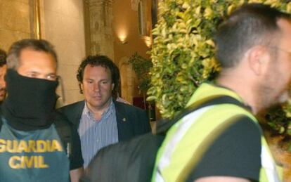 Daniel Masagué, exalcalde de Torredembarra, detingut per la Guàrdia Civil.