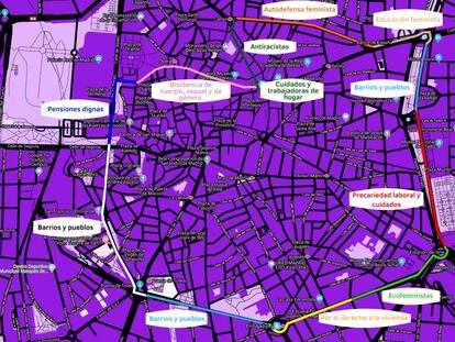 La cadena, convocada a partir de las 12.00, recorrerá Alcalá, el Paseo del Prado, la Ronda de Atocha, Ronda de Toledo, Bailén, Ópera y Sol.