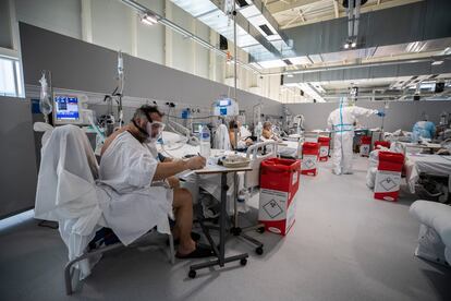 Pacientes ingresados en el módulo de semicríticos del hospital Isabel Zendal. 