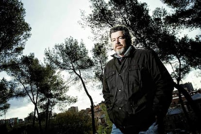 Juan López de Uralde, director de Greenpeace, ayer en Madrid, después de 21 días preso en Copenhague.