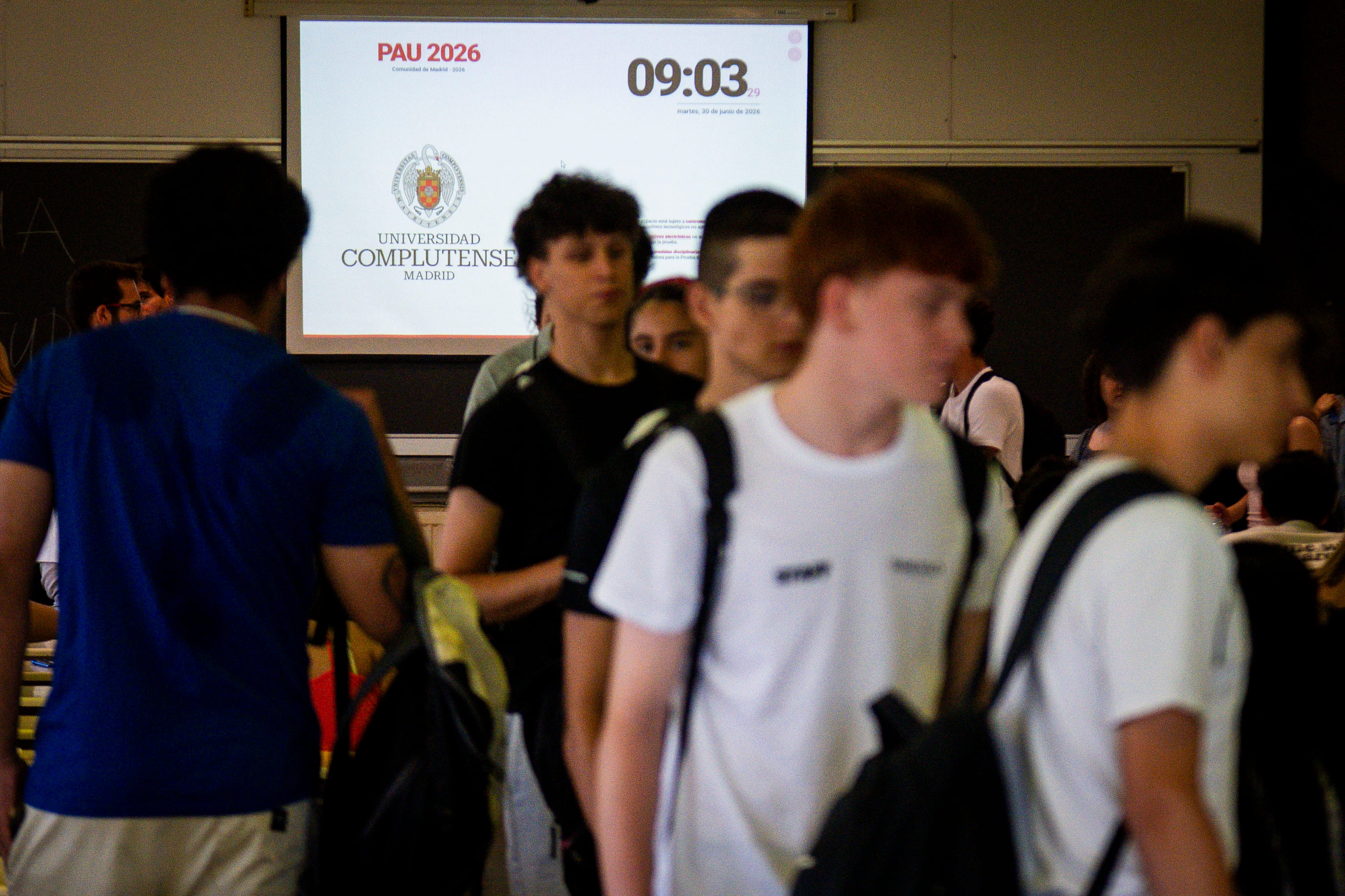 Cnvocatoria extraordinária de la PAU, en la Universidad Complutense el pasado 30 de junio.