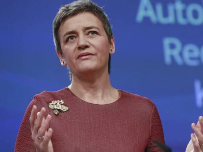 La comisaria europea de Competencia, Margrethe Vestager.