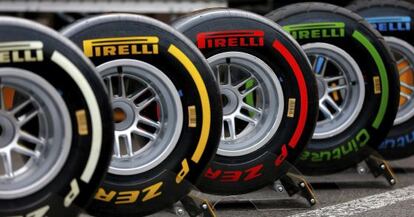 Neumáticos Pirelli en el circuito de Spa-Francorchamps en Bélgica
