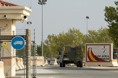 Entrada a la base militar de Morón de la Frontera (Sevilla).