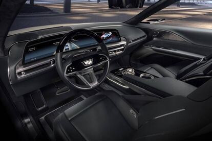 Interior del Cadillac Lyriq.