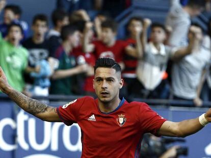 Segio Le&oacute;n celebra su segundo con contra el Legan&eacute;s.