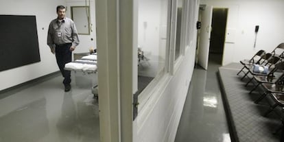 La sala de ejecuciones de la prisi&oacute;n estatal de Oklahoma.