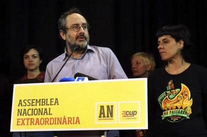 El líder de la CUP, Antonio Baños.