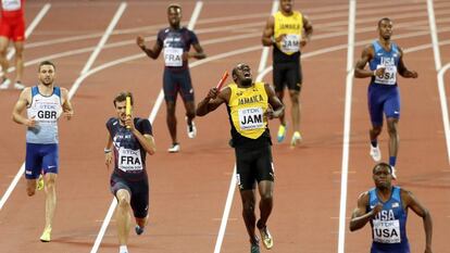 Bolt grita depois de sua lesão no 4x100