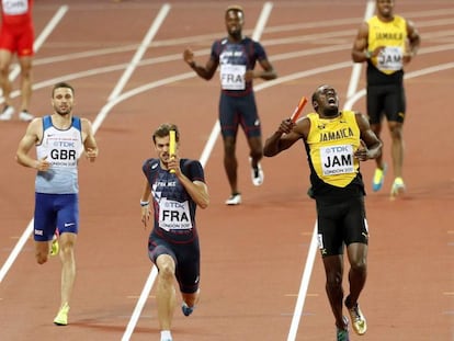 Bolt grita depois de sua lesão no 4x100