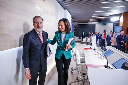 La presidenta del Banco Santander, Ana Patricia Botín, y el consejero delegado de la entidad, Héctor Grisi.