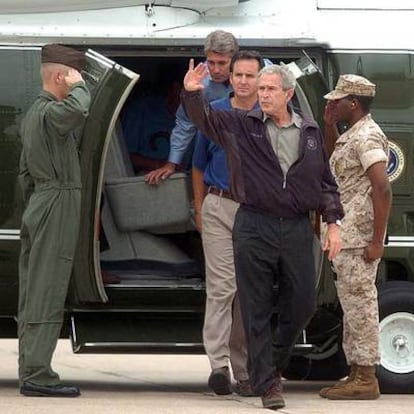 El presidente de EE UU, George W. Bush, durante su visita a Minneapolis el pasado sábado.
