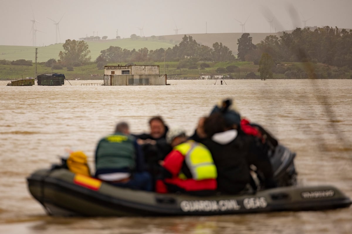La borrasca ‘Marta’ provoca lluvias muy abundantes en zonas del sur peninsular ya afectadas