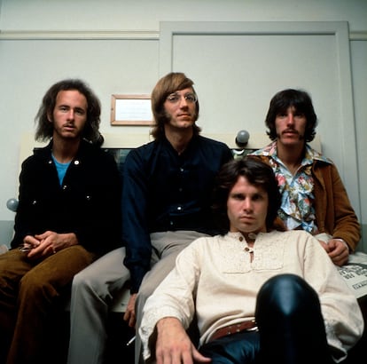 El grupo The Doors, Robby Krieger, Ray Manzarek, Jim Morrison y John Densmore, en 1968. 
