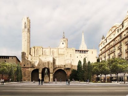 Aspecto de la futura plaza de Ramon Berenguer el Gran. 