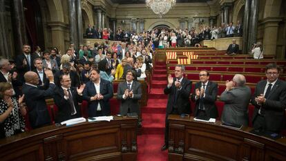 El 7 de septiembre de 2017, el 'Parlament' aprobó la ley del referéndum. 